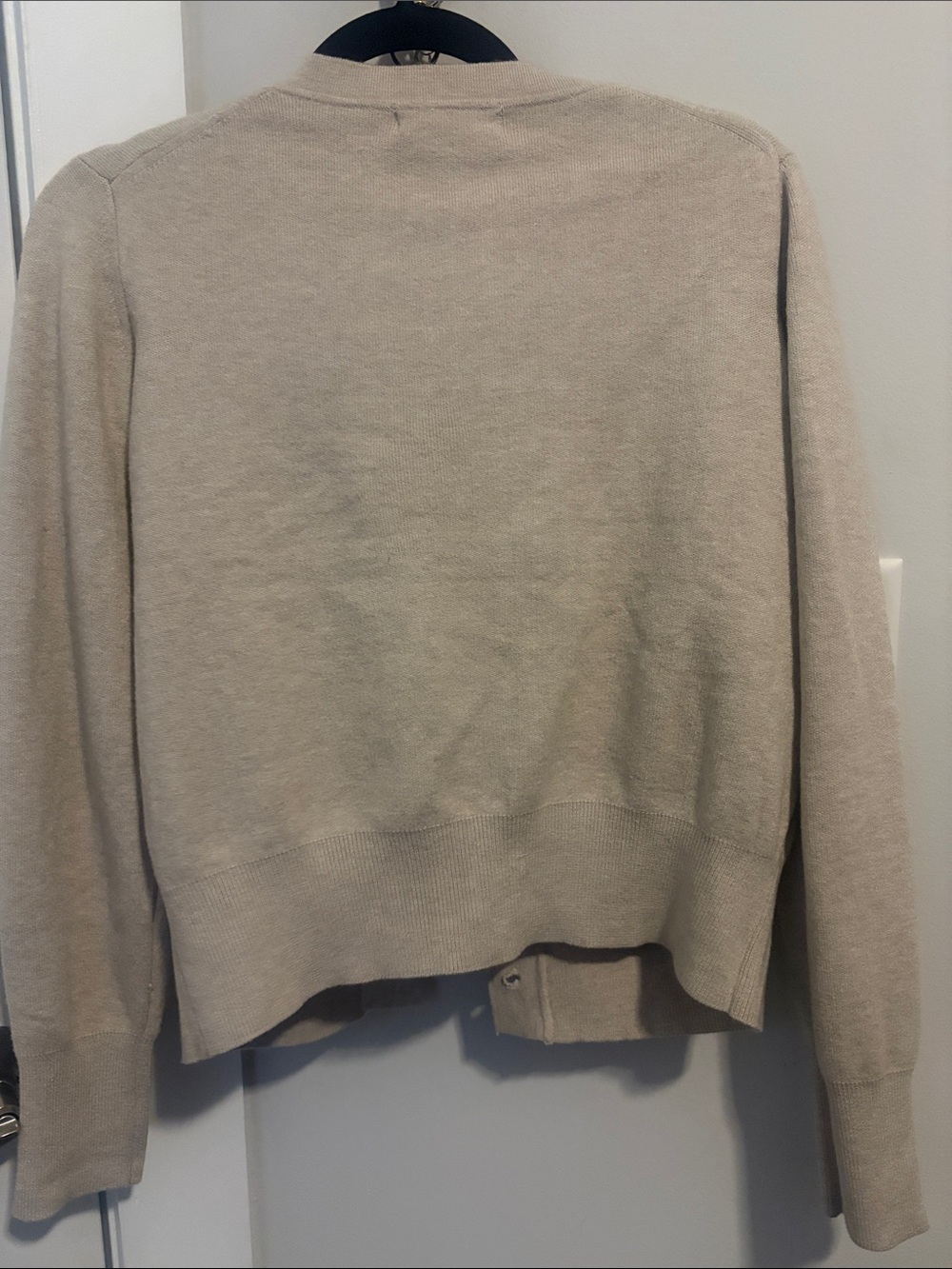 Beige Button-Up Cardigan - Picture 2 of 3